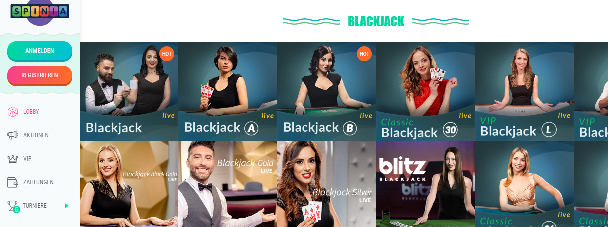 Blackjack ist ein beliebtes Online Casino Glücksspiel